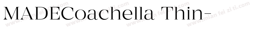 MADECoachella Thin字体转换